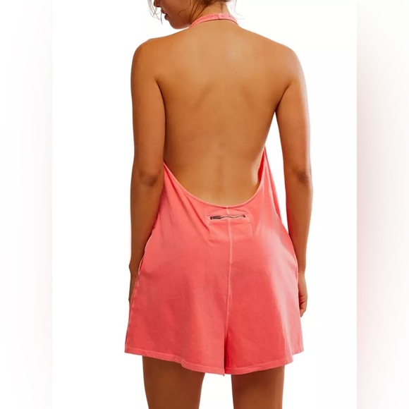 Free People Movement Hot Shot Halter Romper - Picture 4 of 8